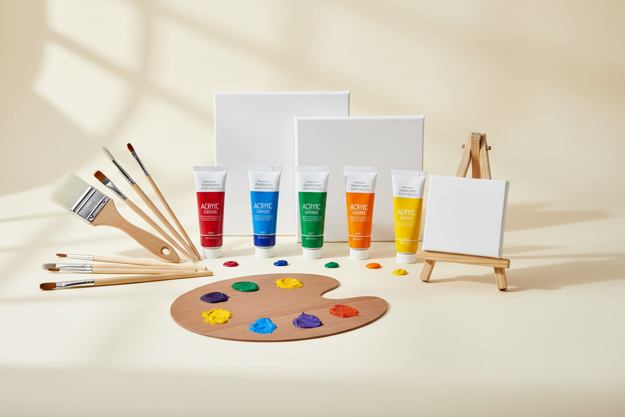 艺术用品横幅 - 无边框